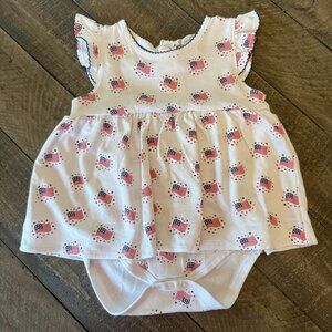 Americana Skirted Bodysuit